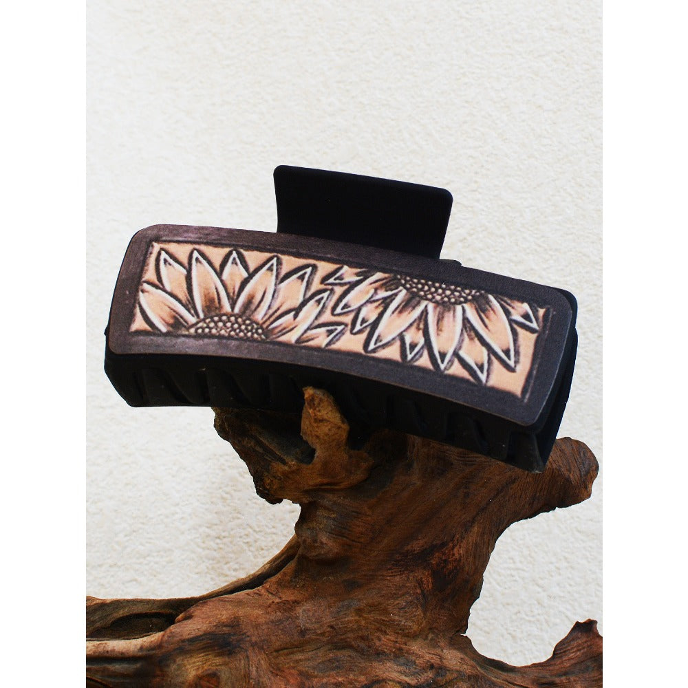 Wholesale Western Style Sunflower Hair Clip Shark Clip